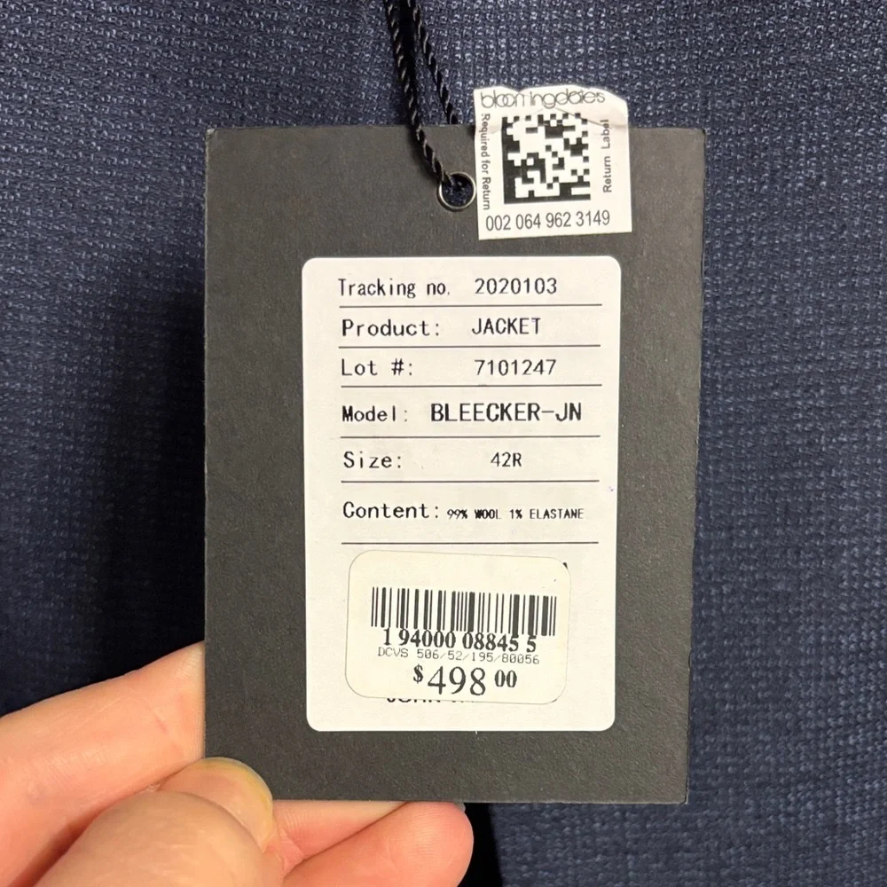 John Varvatos Midnight Blue Suit